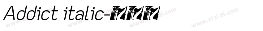 Addict italic字体转换